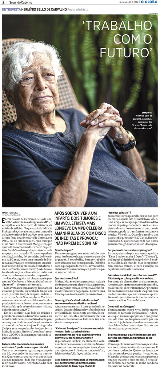 Hermínio Bello de Carvalho 90 anos